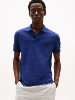 Regular Fit Embroidered Monogram Polo, Preppy Navy