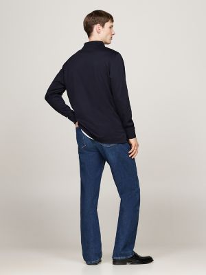 Regular Fit Jacquard Long-Sleeve Polo | Tommy Hilfiger USA