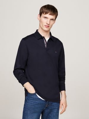 Regular Fit Jacquard Long-Sleeve Polo | Tommy Hilfiger USA