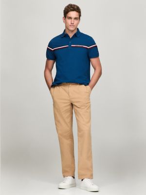 Regular Fit Monotype Stripe Polo