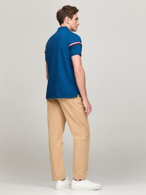 Regular Fit Monotype Stripe Polo | Tommy Hilfiger USA