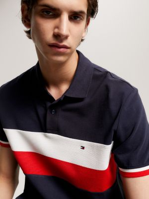 tommy hilfiger polo color block