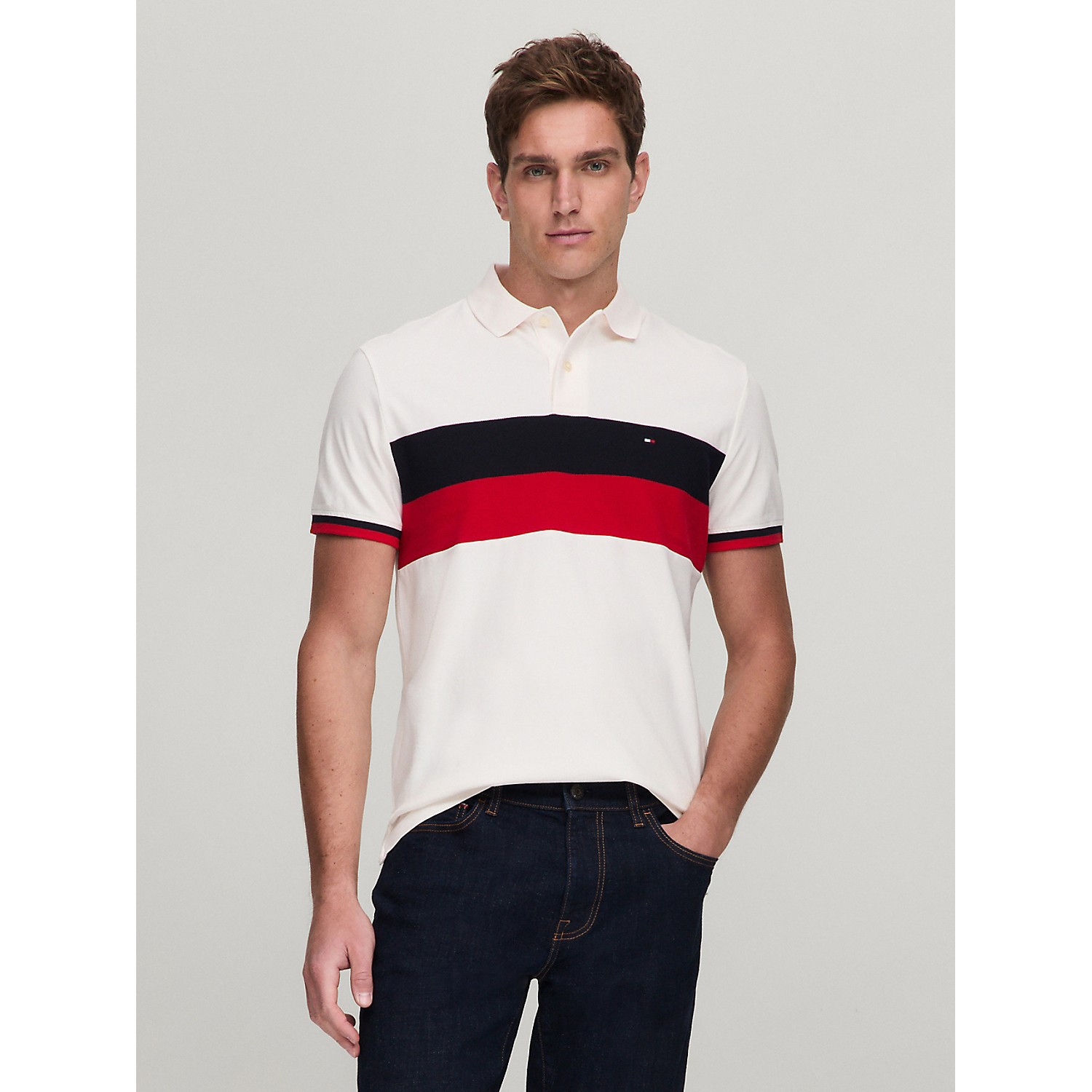 TOMMY HILFIGER Regular Fit Colorblock Polo