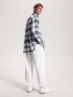 低価格 Oversized Fit USA Hilfiger Tommy | Shirt Tartan Seersucker トップス