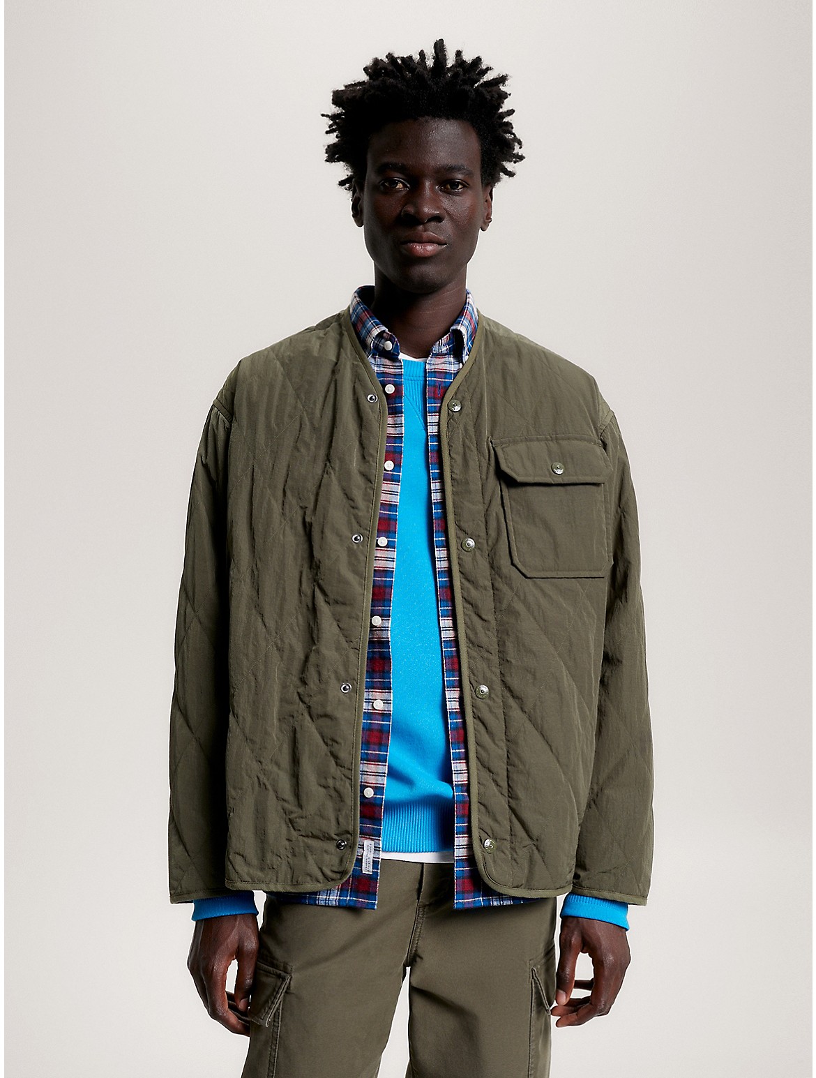 Tommy Hilfiger Packable Quilted Liner Jacket In Army Green
