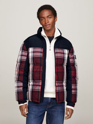 Plaid puffer clearance