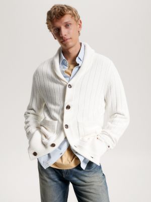 Tommy hilfiger shawl collar hot sale sweater