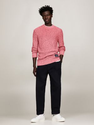 Monotype Slub Cotton Crewneck Sweater | Tommy Hilfiger USA