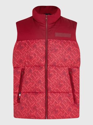 Tommy Hilfiger Men's Colorblocked Monogram Puffer Vest - Macy's