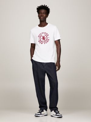 Embroidered Heritage Logo T-Shirt | Hilfiger Tommy USA