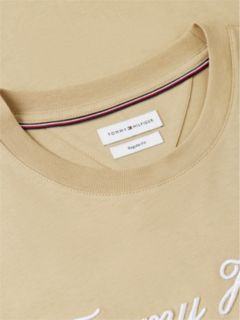 Embroidered Script Logo T-Shirt — Batique Khaki 6