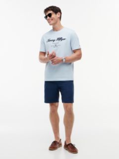 Embroidered Script Logo T-Shirt — Breezy Blue 2