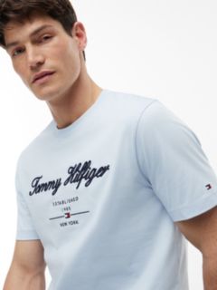 Embroidered Script Logo T-Shirt — Breezy Blue 3