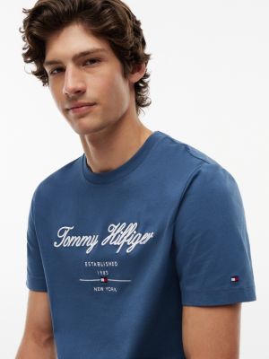 Мужские футболки Tommy Hilfiger Embroidered Script Logo T-Shirt — фото 3