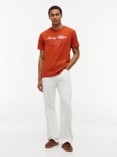 Embroidered Script Logo T-Shirt — Rusty Ochre 2