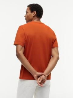Embroidered Script Logo T-Shirt — Rusty Ochre 4