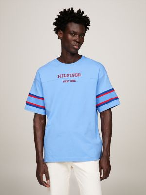 Embroidered Monotype T-Shirt Tommy Tipped Hilfiger | USA