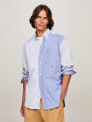 Regular Fit Block Stripe Shirt USA | Hilfiger Tommy Poplin