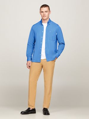 Regular Fit Monotype Poplin Shirt | Tommy Hilfiger