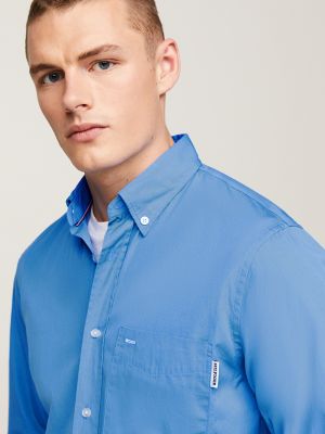 ★★ ★★ Essential Poplin Monotype Shirt T22F0 Regular Fit Monotype Poplin Shirt | Tommy Hilfiger USA
