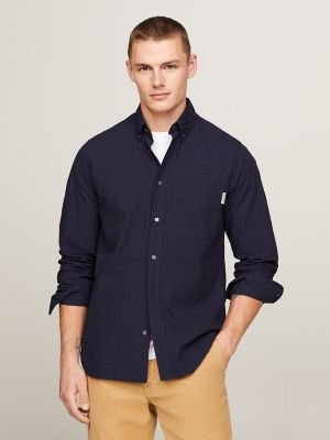 Tommy hilfiger seersucker clearance shirt