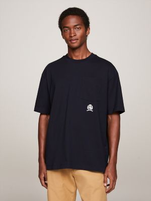 Crest Logo Pocket T Shirt Tommy Hilfiger USA