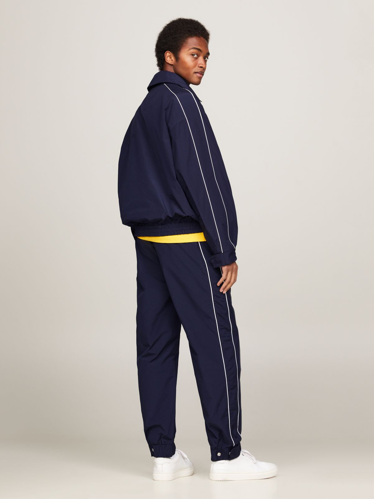 Crest Logo Golf Jacket — Navy