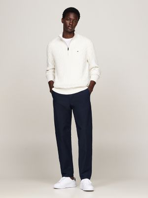 Garment-Dyed Relaxed Tapered Chino, Navy