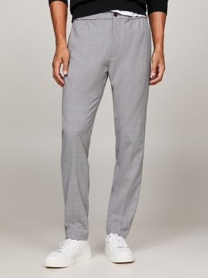 Tapered Fit Wool-Blend Trouser