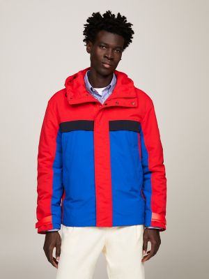 Tommy hilfiger colorblock hooded jacket new arrivals