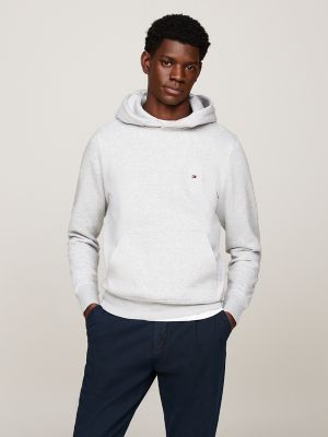 Tommy hilfiger logo hoodie grey sale