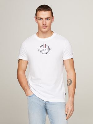 Tommy Hilfiger HERITAGE CREW NECK GRAPHIC TEE - T-shirt con stampa -  classic white/bianco 