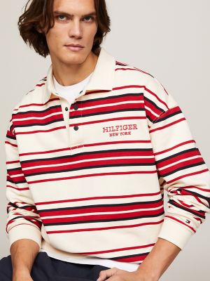 Monotype Stripe Rugby Polo | Tommy Hilfiger USA