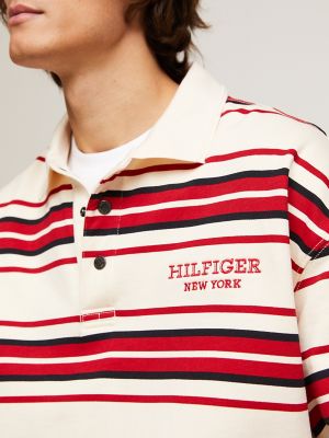 Monotype Stripe Rugby Polo | Tommy Hilfiger USA