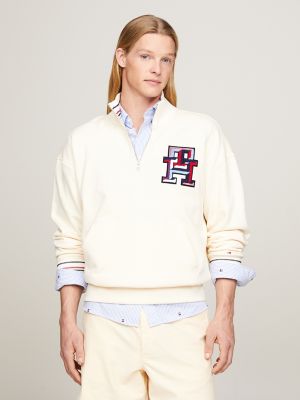 Multicolor Badge Half-Zip Sweatshirt