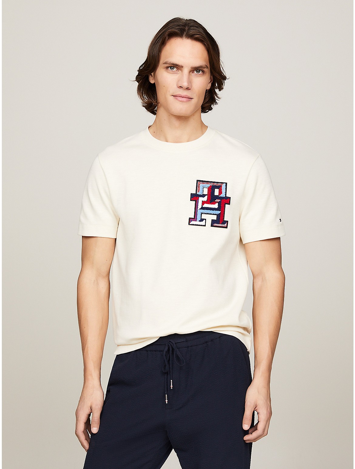 Tommy Hilfiger Men's Multicolor Badge Logo T-Shirt