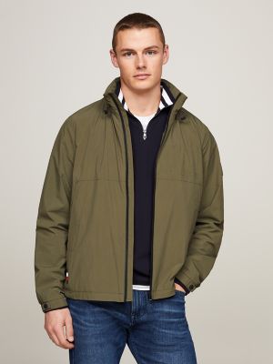 Tommy Hilfiger Hombre Chaqueta Quilted Hooded Jacket Abrigo de Invierno,  Verde (Prep Green), XS: : Moda