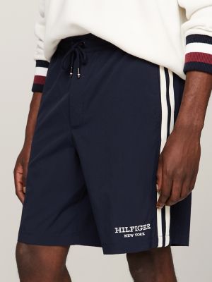 Tommy Hilfiger Plavky Zlavy - Flag Stredne Length Drawstring Shorts Panske  Zelene