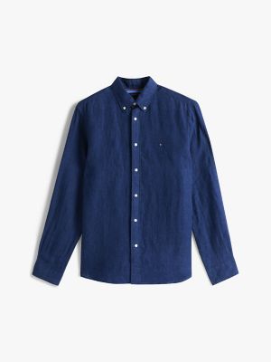 ★★ ★★ Asian Fit Pigment Dye Linen Shirt T12 Regular Fit Pigment-Dyed Linen Shirt | Tommy Hilfiger USA