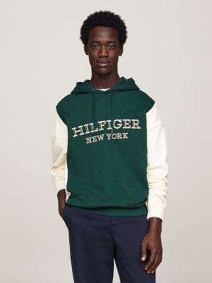 Tommy Hilfiger Masculina Performance Fleece Fored Hood Popover