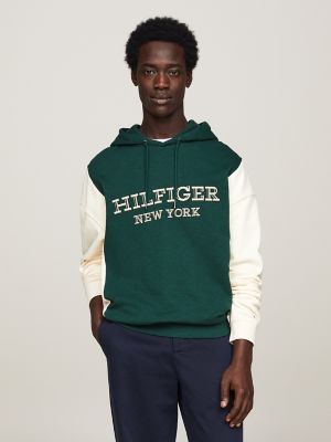 Embroidered Monotype Colorblock Hoodie Tommy Hilfiger