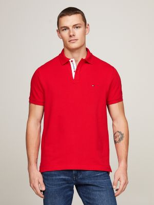 Cotton Striped Mens Tommy Hilfiger Polo Tshirt Wholesale at Rs 350