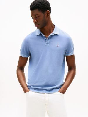 Garment-Dyed Regular Fit Polo, Brisk Blue