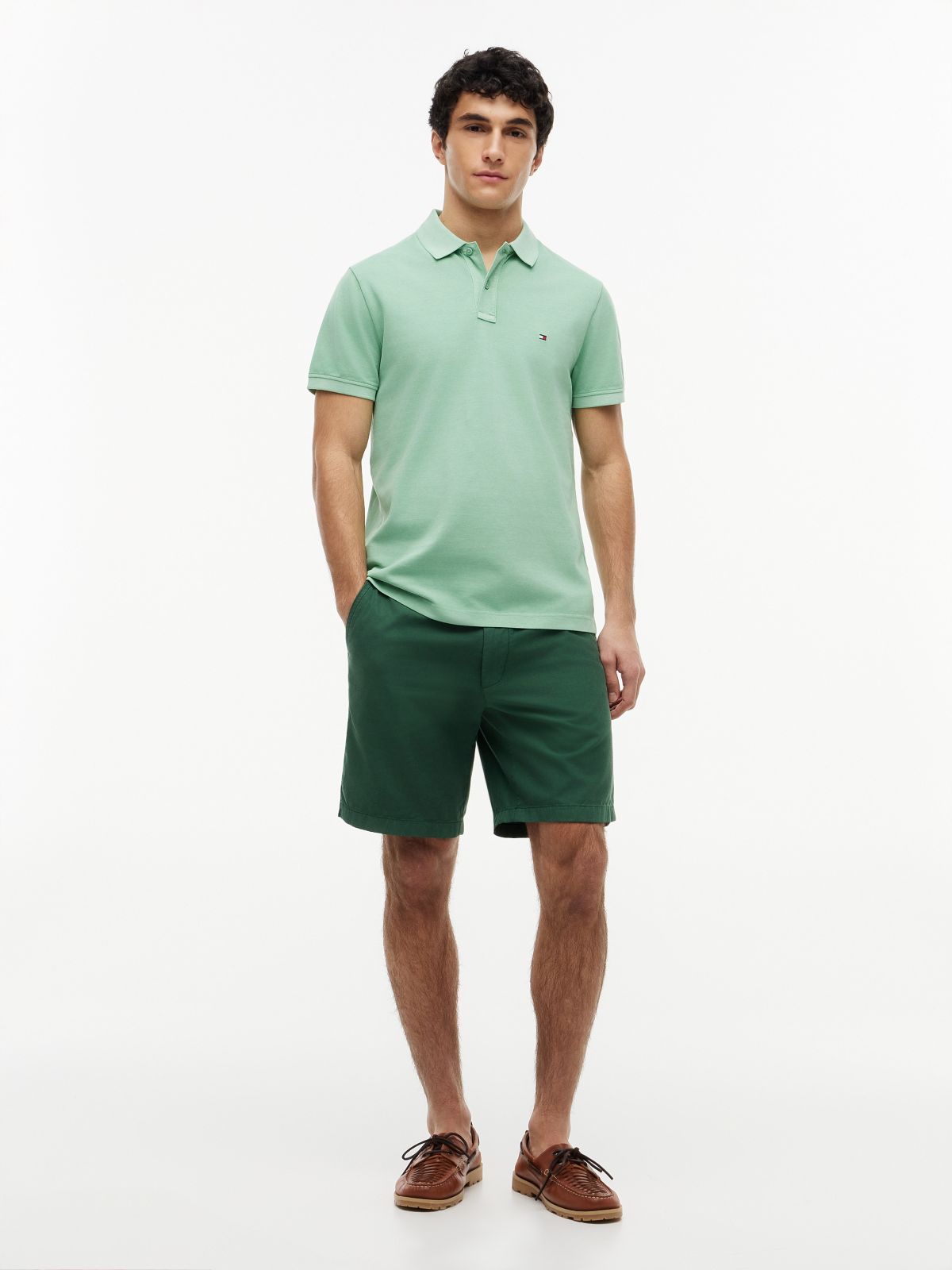 Garment-Dyed Regular Fit Polo — Cut Grass