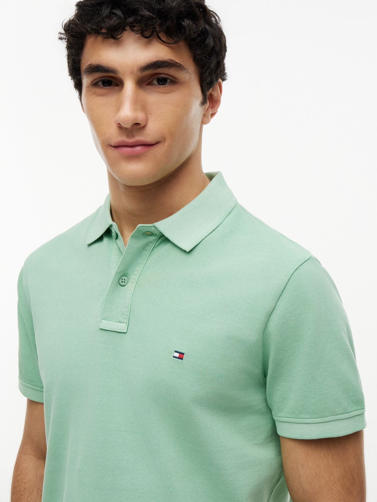 Garment-Dyed Regular Fit Polo — Cut Grass
