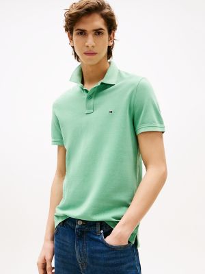 Garment-Dyed Regular Fit Polo, Fort Green