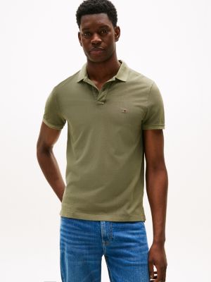 Garment-Dyed Regular Fit Polo, Battle Green