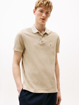 Garment-Dyed Regular Fit Polo, Sandalwood