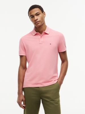 Garment-Dyed Regular Fit Polo, Doll Pink