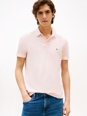 Garment-Dyed Regular Fit Polo, Pink Lily